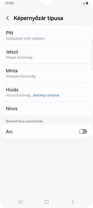 Válaszd a Minta lehetőséget.