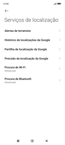 Prima Precisão da localização da Google.