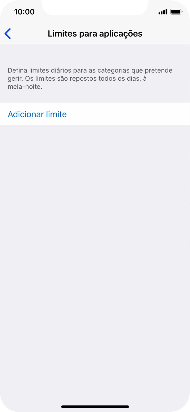 Prima Adicionar limite.