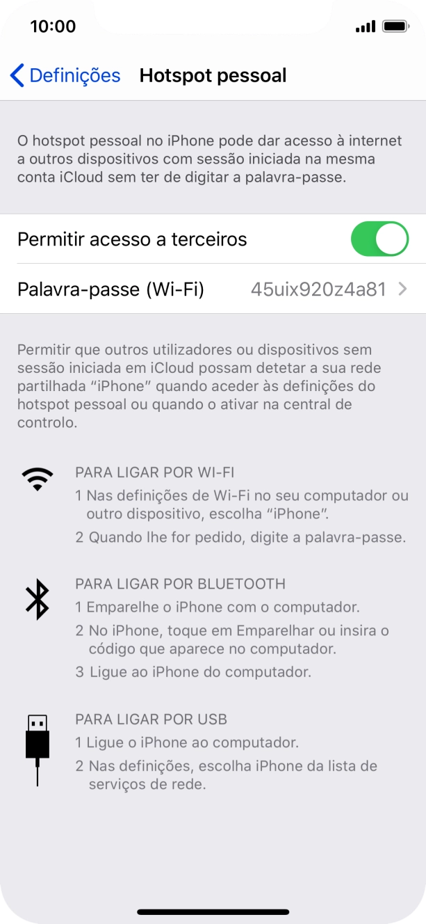 Para voltar ao ecrã inicial, deslize o dedo de baixo para cima a partir da base do ecrã.