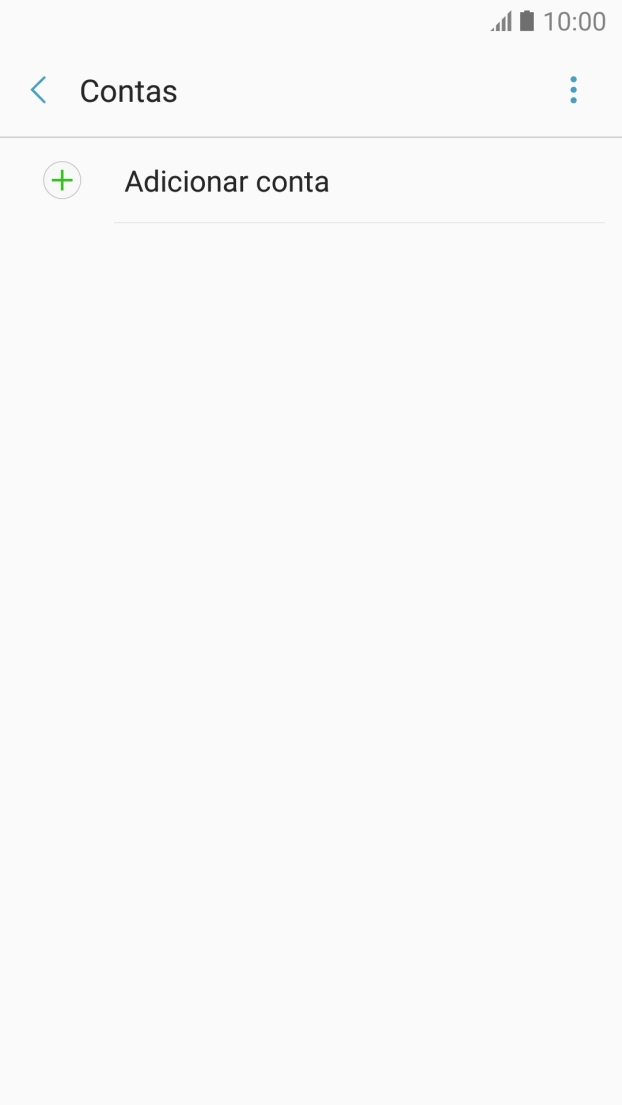 Prima Adicionar conta.