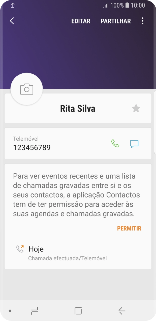 Prima a tecla de início para terminar e voltar ao ecrã inicial.