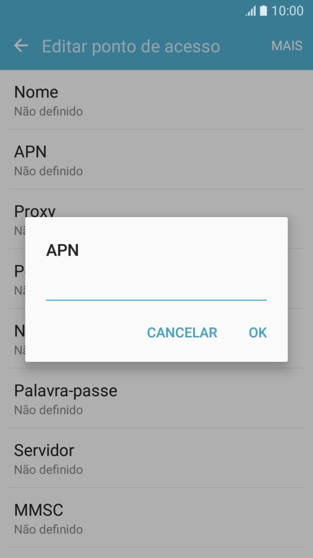 Introduza net2.vodafone.pt e prima OK.
