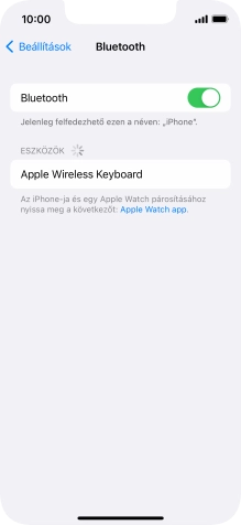 Válaszd ki a kívánt Bluetooth-eszközt, és kövesd a kijelzőn megjelenő utasításokat annak telefonodhoz történő csatlakoztatásához.