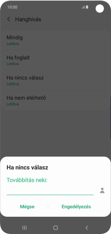 Írd be a +36709090999 számot és válaszd az Engedélyezés lehetőséget.