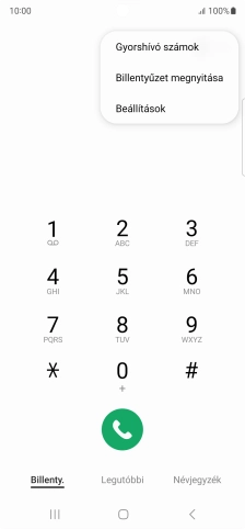 Válaszd a Beállítások lehetőséget.