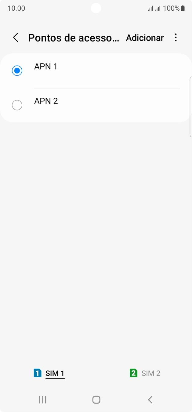 Prima o campo junto à ligação de dados para a ativar.