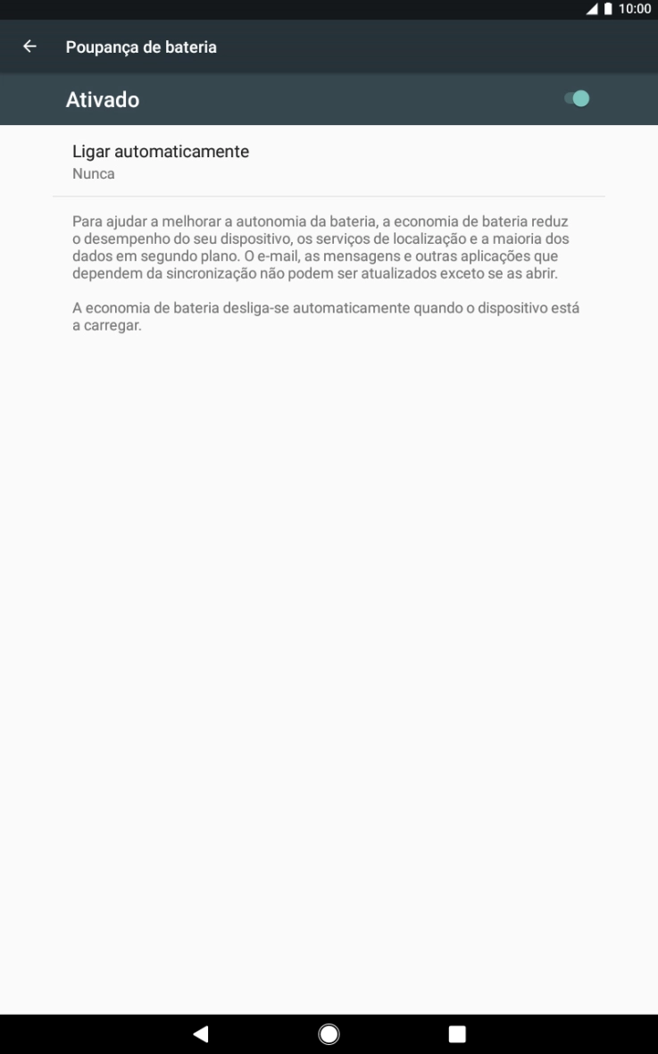 Prima a tecla de início para terminar e voltar ao ecrã inicial.