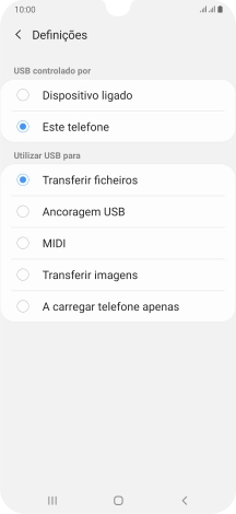 Prima Transferir ficheiros para ativar a função.