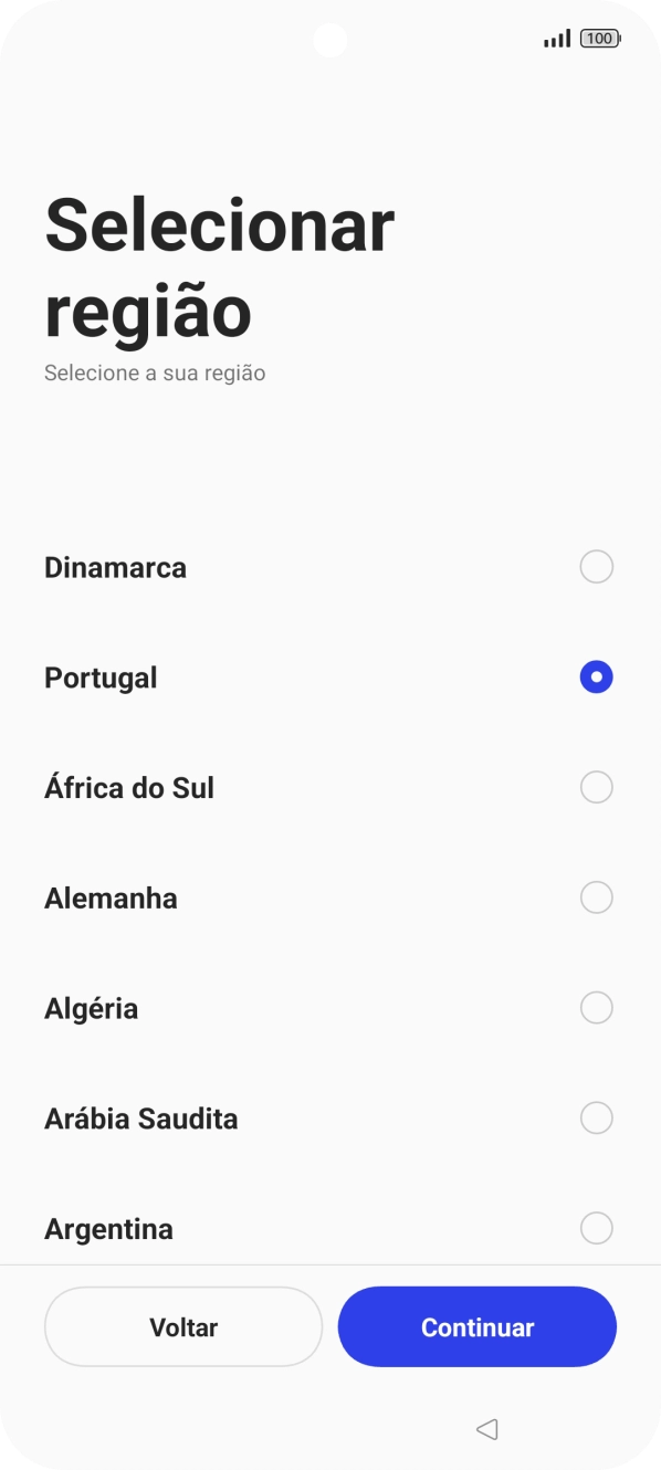 Prima o país pretendido.