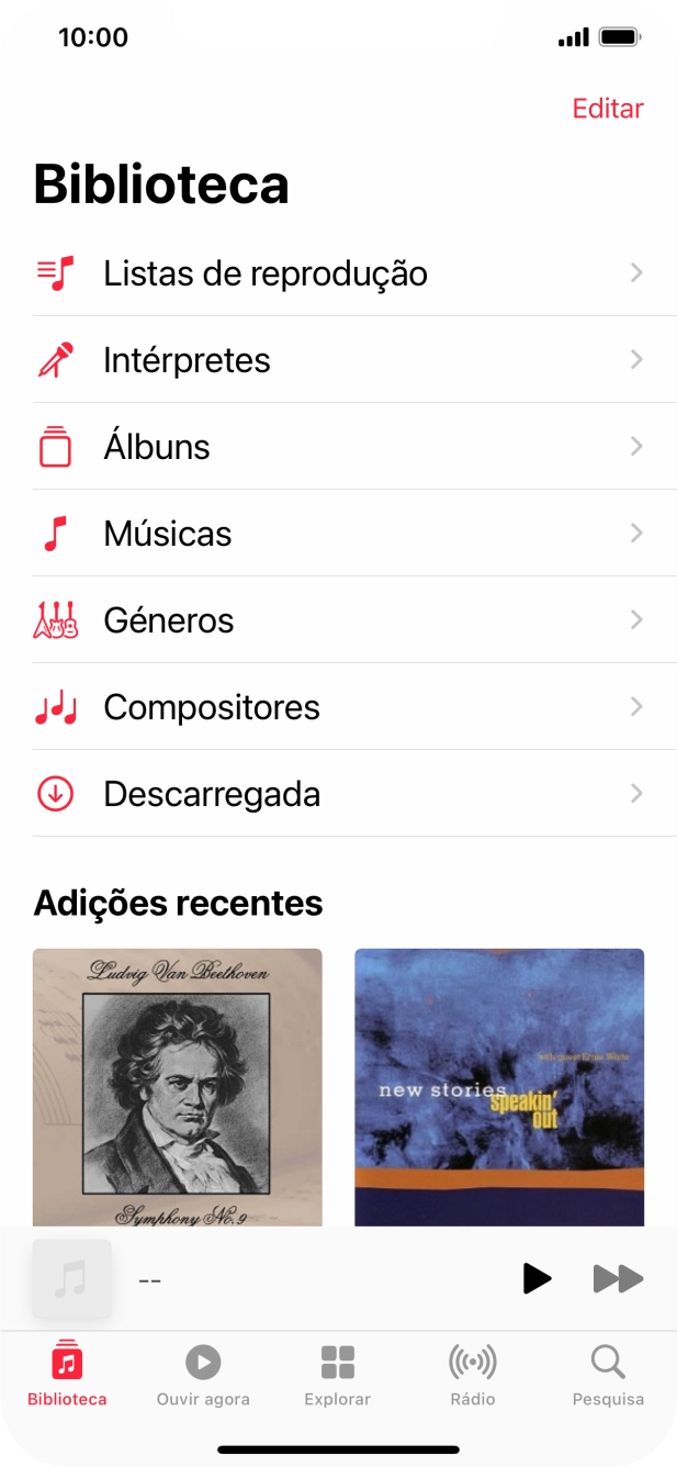 Prima Listas de reprodução.