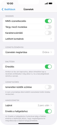 Húzd az ujjad felfelé a kijelző aljáról, hogy visszatérj a kezdőképernyőhöz.