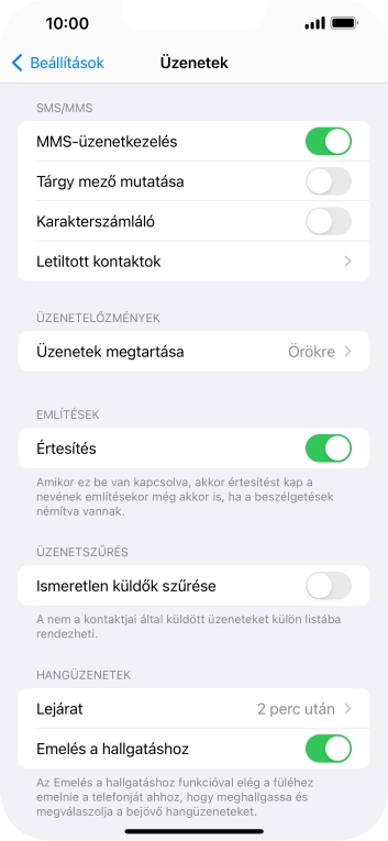 Húzd az ujjad felfelé a kijelző aljáról, hogy visszatérj a kezdőképernyőhöz.