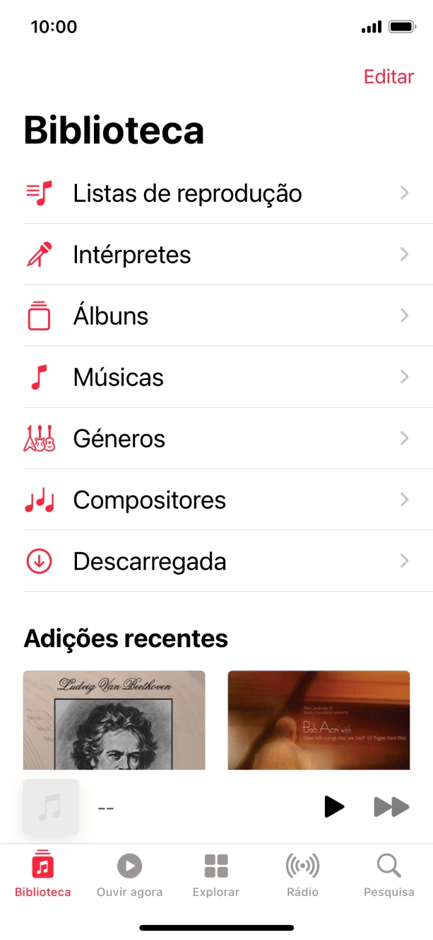 Prima Listas de reprodução.