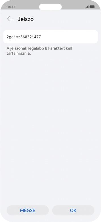 Válaszd az OK lehetőséget.