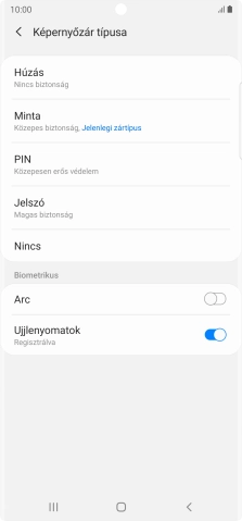 Válaszd a Nincs lehetőséget.