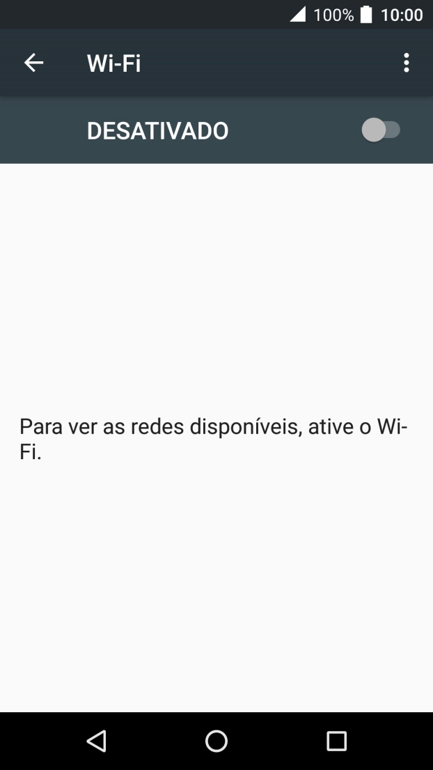 Prima o indicador para ativar a função.
