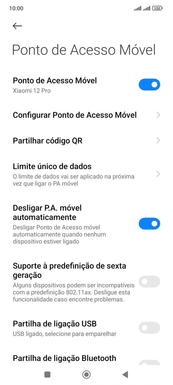 Prima a tecla de início para terminar e voltar ao ecrã inicial.