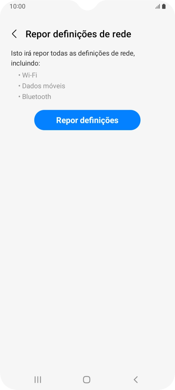 Prima Repor definições.