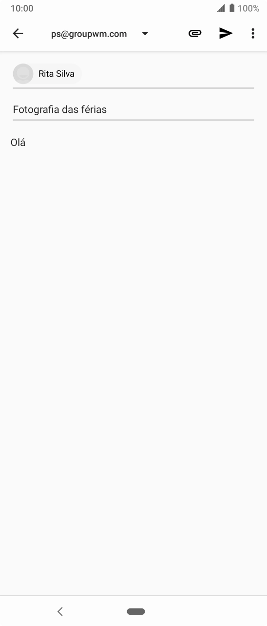 Prima o ícone de anexo.