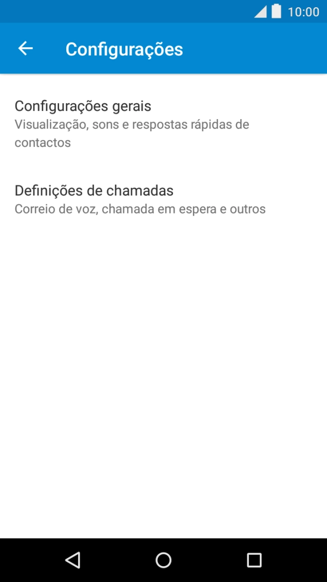 Prima Definições de chamadas.