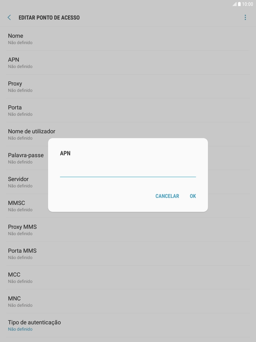 Introduza net2.vodafone.pt e prima OK.