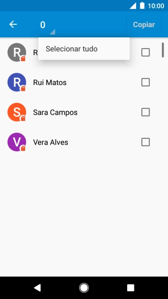 Prima Selecionar tudo.