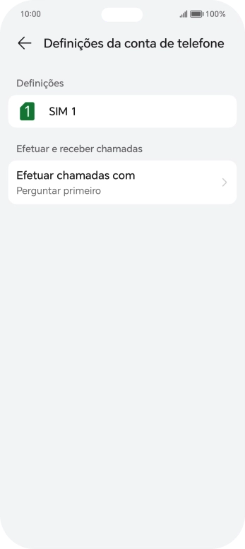 Prima o nome do cartão SIM.