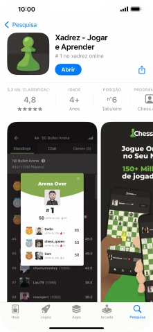 Para voltar ao ecrã inicial, deslize o dedo de baixo para cima a partir da base do ecrã.