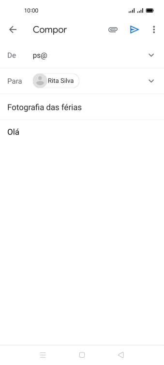 Prima o ícone de anexo.