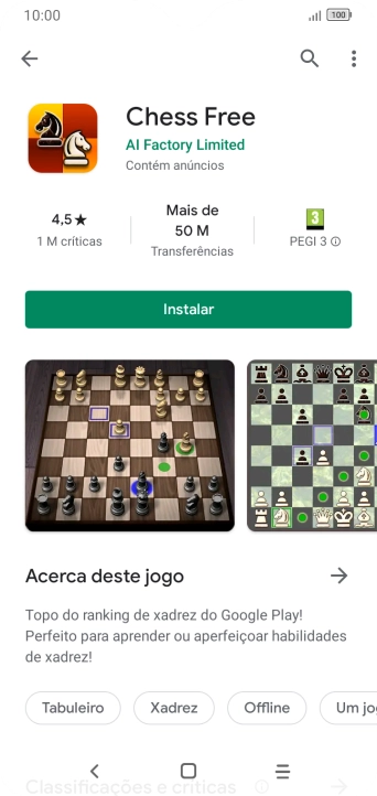 Prima Instalar e siga as indicações no ecrã para instalar a app.