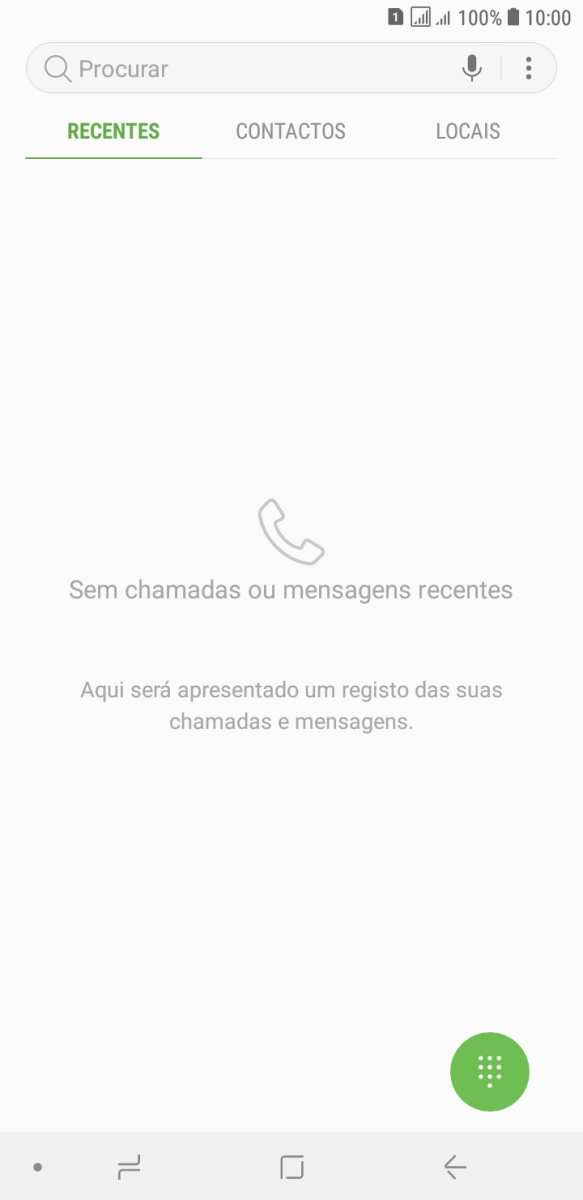 Prima o ícone de menu.