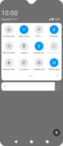 Prima Dados móveis para ativar ou desativar a função.