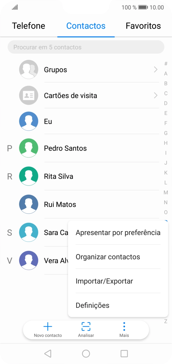 Prima Importar/Exportar.