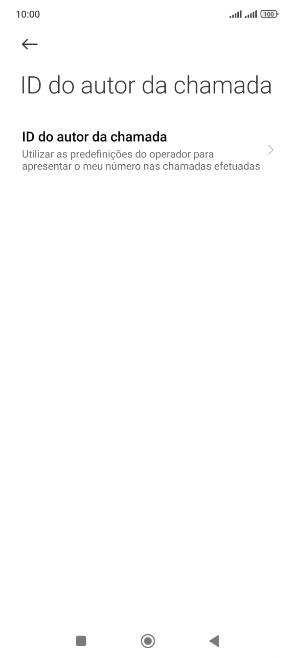 Prima ID do autor da chamada.