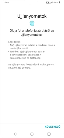 Válaszd a KÖVETKEZŐ lehetőséget.