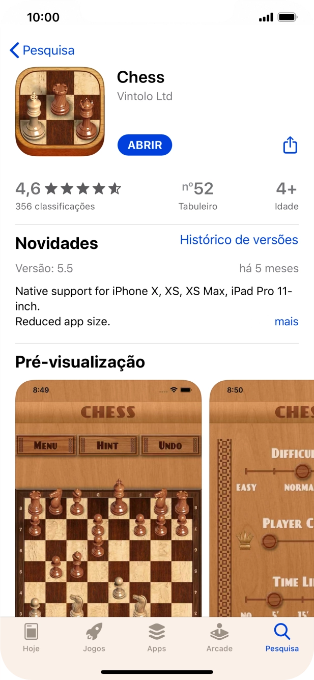 Para voltar ao ecrã inicial, deslize o dedo de baixo para cima a partir da base do ecrã.