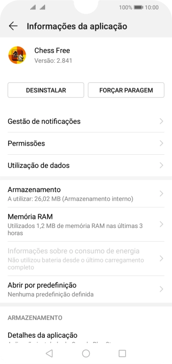 Prima Gestão de notificações.
