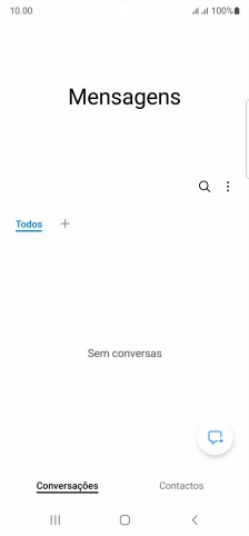 Prima o ícone de menu.