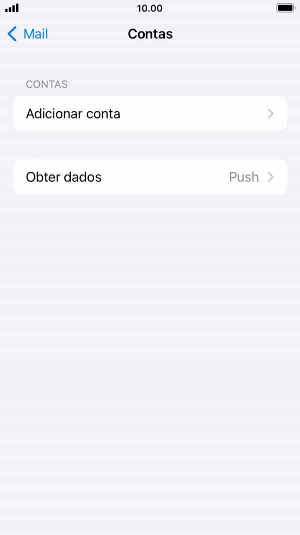 Prima Adicionar conta.