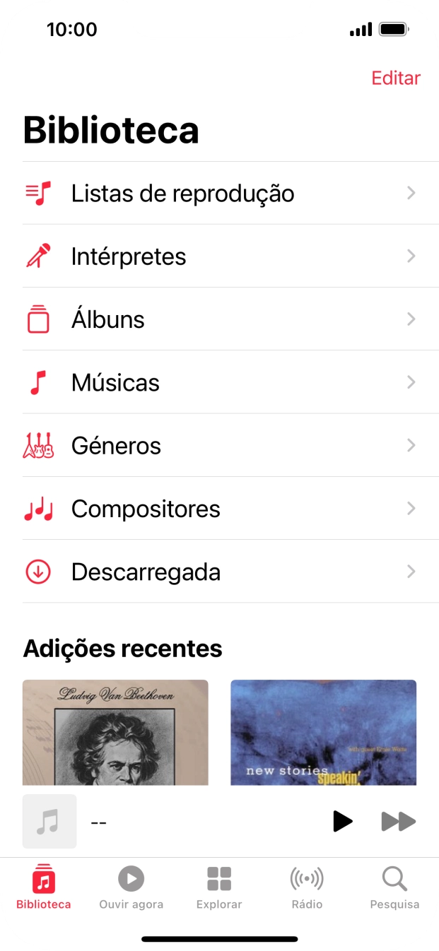 Prima Listas de reprodução.