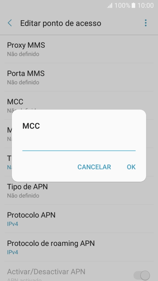 Introduza 268 e prima OK.