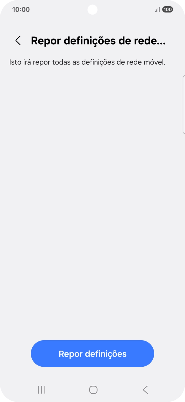 Prima Repor definições.