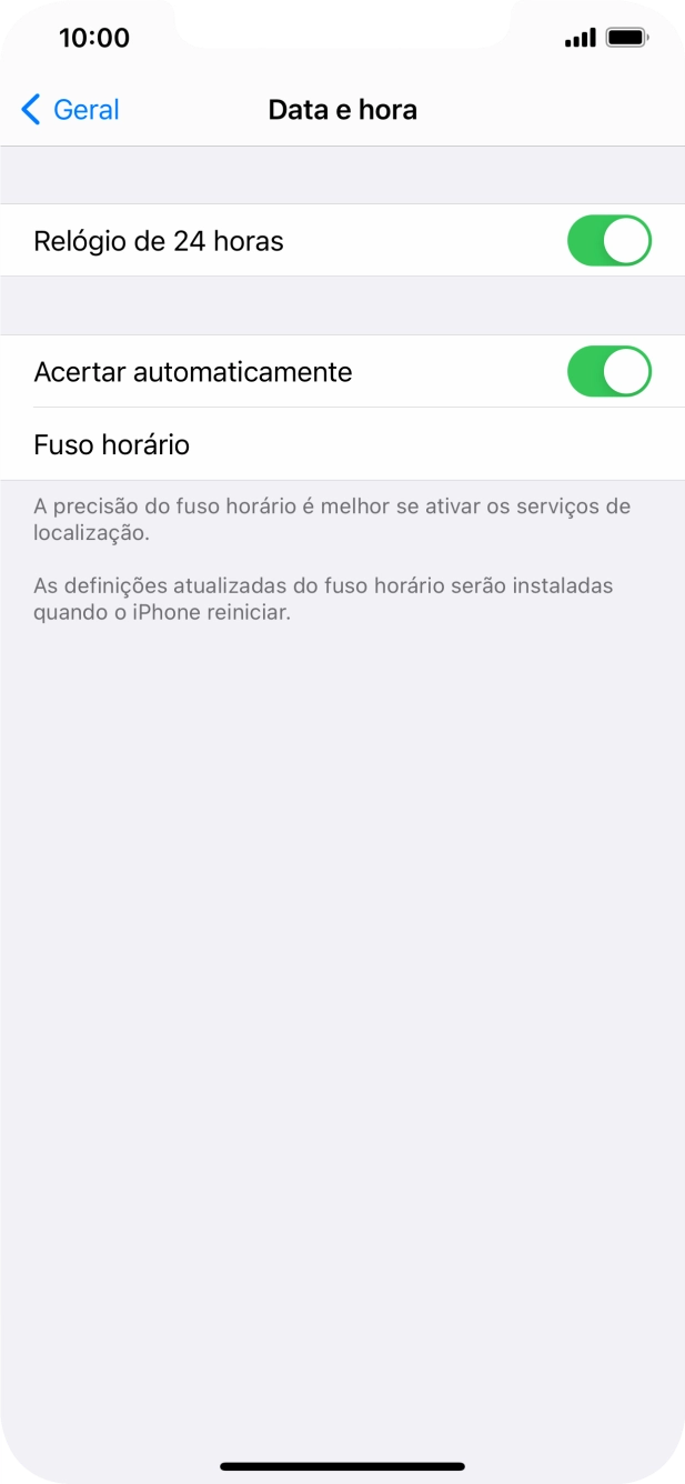 Para voltar ao ecrã inicial, deslize o dedo de baixo para cima a partir da base do ecrã.