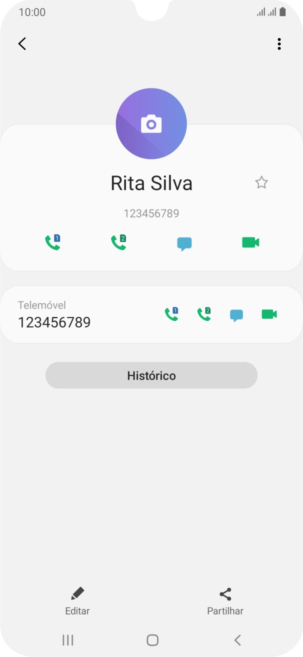 Prima a tecla de início para terminar e voltar ao ecrã inicial.