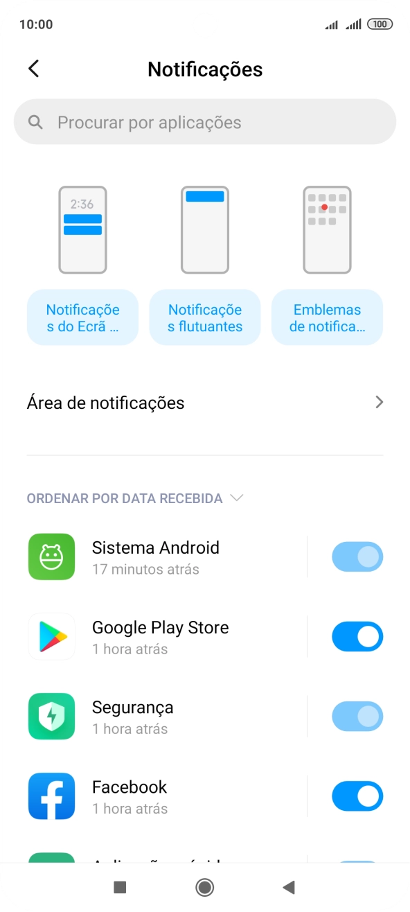 Prima a app pretendida.