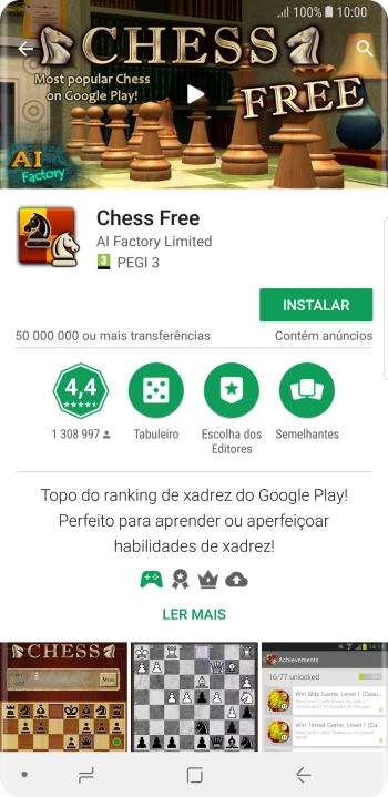 Prima INSTALAR e siga as indicações no ecrã para instalar a app.
