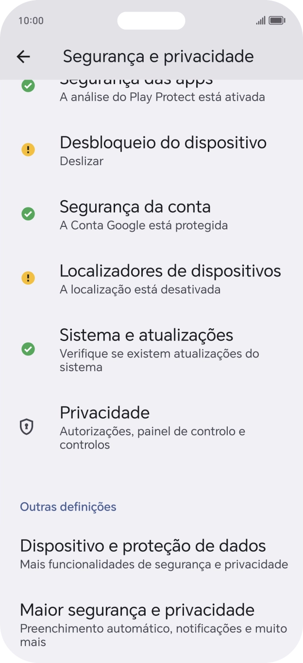 Prima Maior segurança e privacidade.