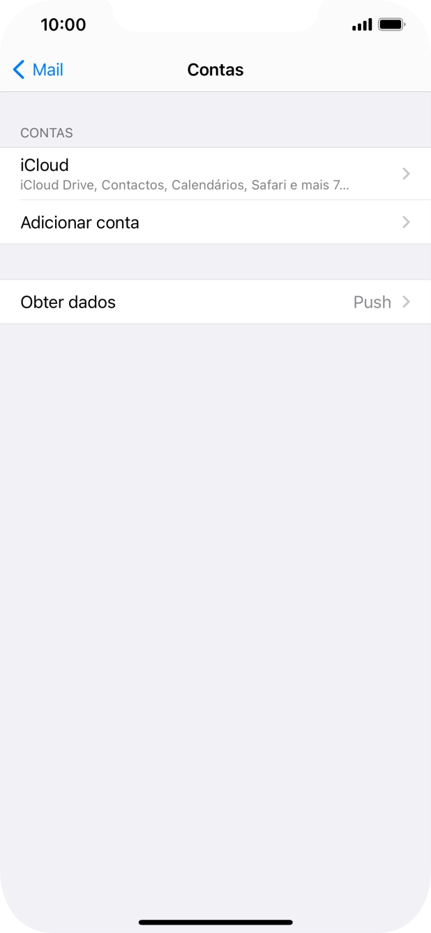 Prima Adicionar conta.