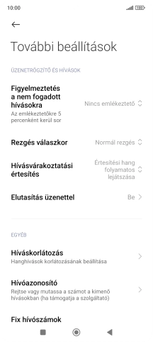 Válaszd a Hívóazonosító lehetőséget.
